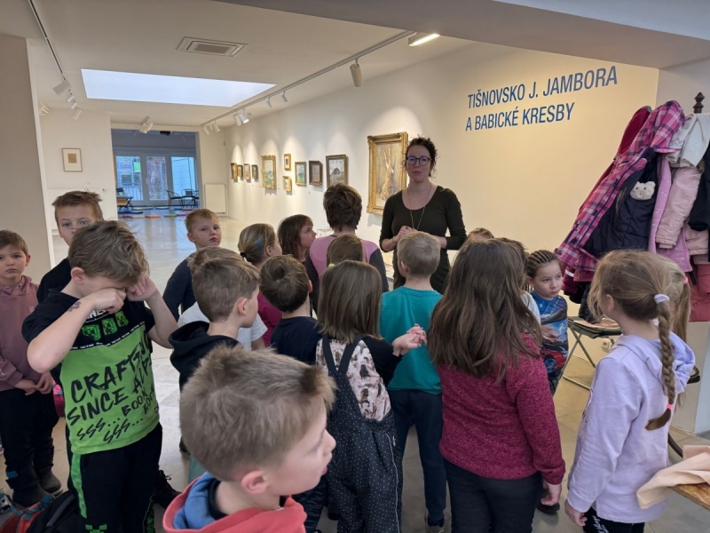 Návštěva Jamborovy galerie v Tišnově 