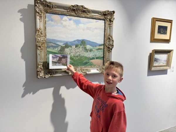 Návštěva Jamborovy galerie v Tišnově
