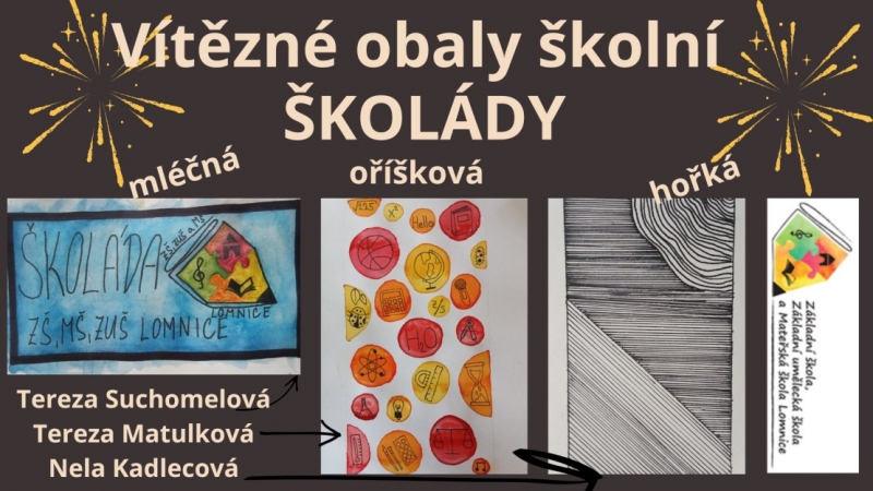 Vítězné obaly školní ŠKOLÁDY