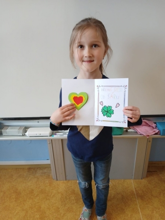Přáníčka pro štěstí od žáků 1.A a 1.B