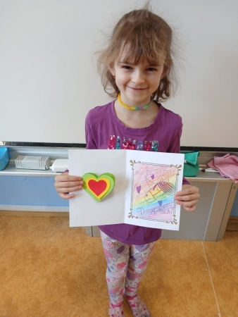 Přáníčka pro štěstí od žáků 1.A a 1.B