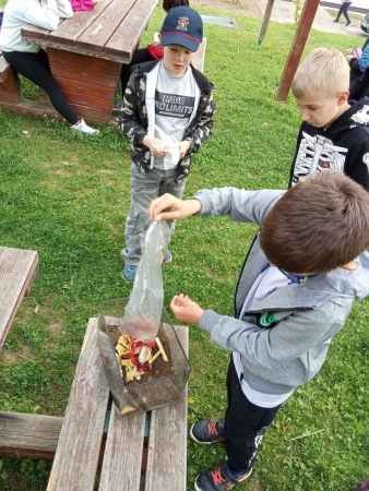 Učíme se venku - AJ - Worm farm 3. B