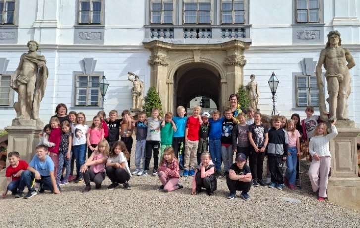 Školní výlet zámek Lysice 3.A a 3.B