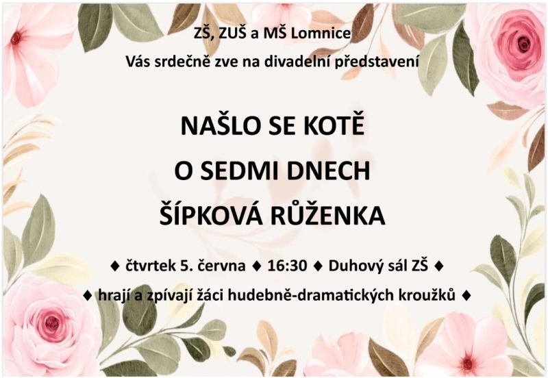 Pozvánka na divadelní představení