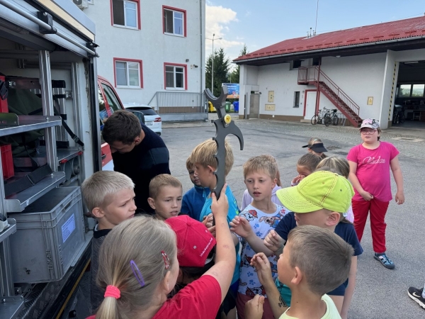 Návštěva hasičské stanice