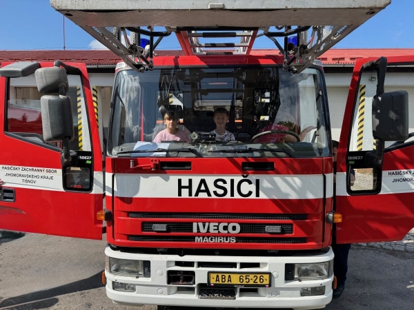 Návštěva hasičské stanice