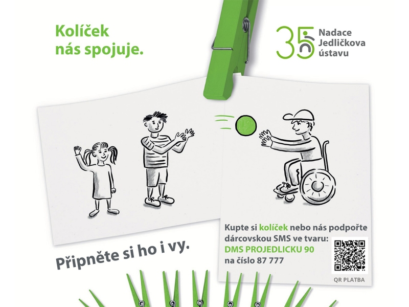 Kolíčkový den pro Nadaci Jedličkův ústav