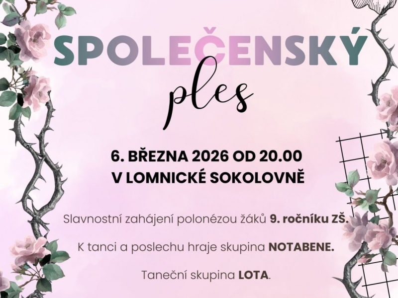 Pozvánka na společenský ples