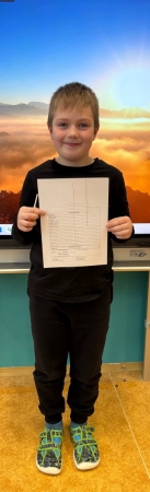 Pololetní vysvědčení 1.třída