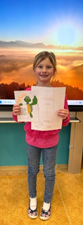 Pololetní vysvědčení 1.třída