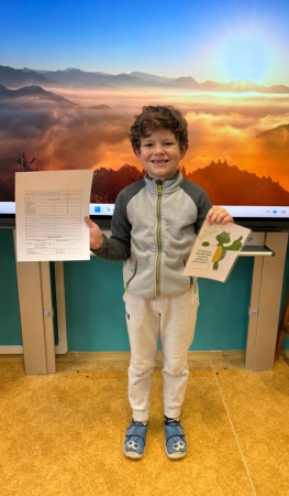 Pololetní vysvědčení 1.třída