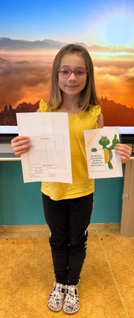 Pololetní vysvědčení 1.třída