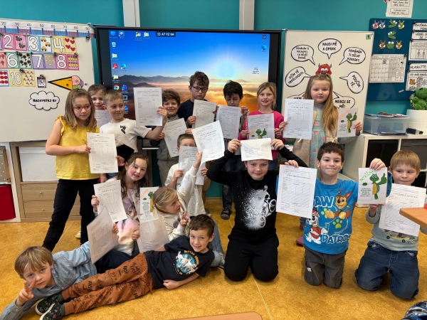 Pololetní vysvědčení 1.třída