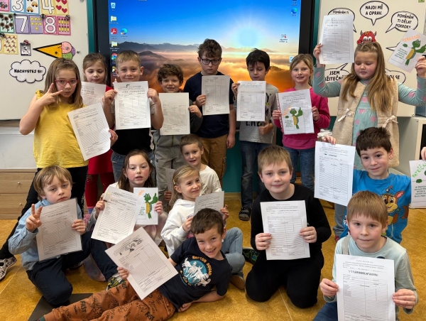 Pololetní vysvědčení 1.třída