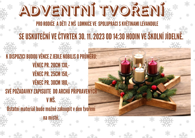 Adventní tvoření