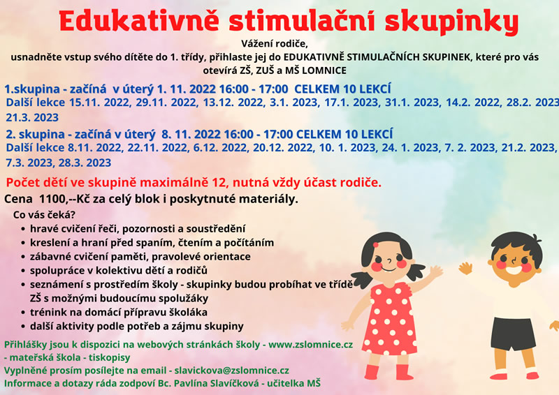 Edukativně stimulační skupinky