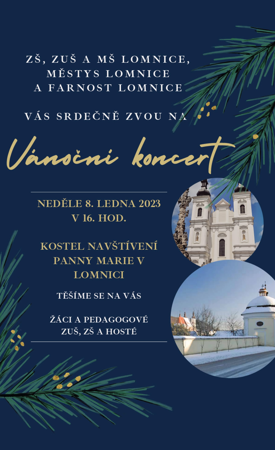 Vánoční koncert 8. ledna 2023