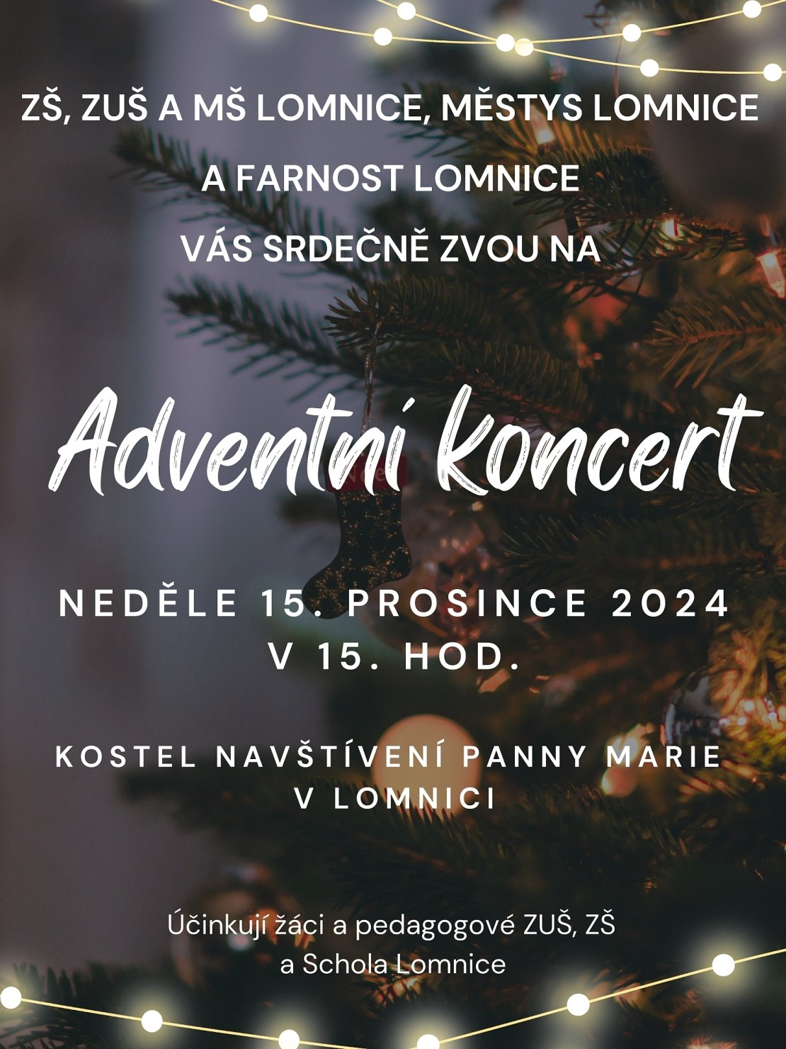 Pozvánka na Adventní koncert
