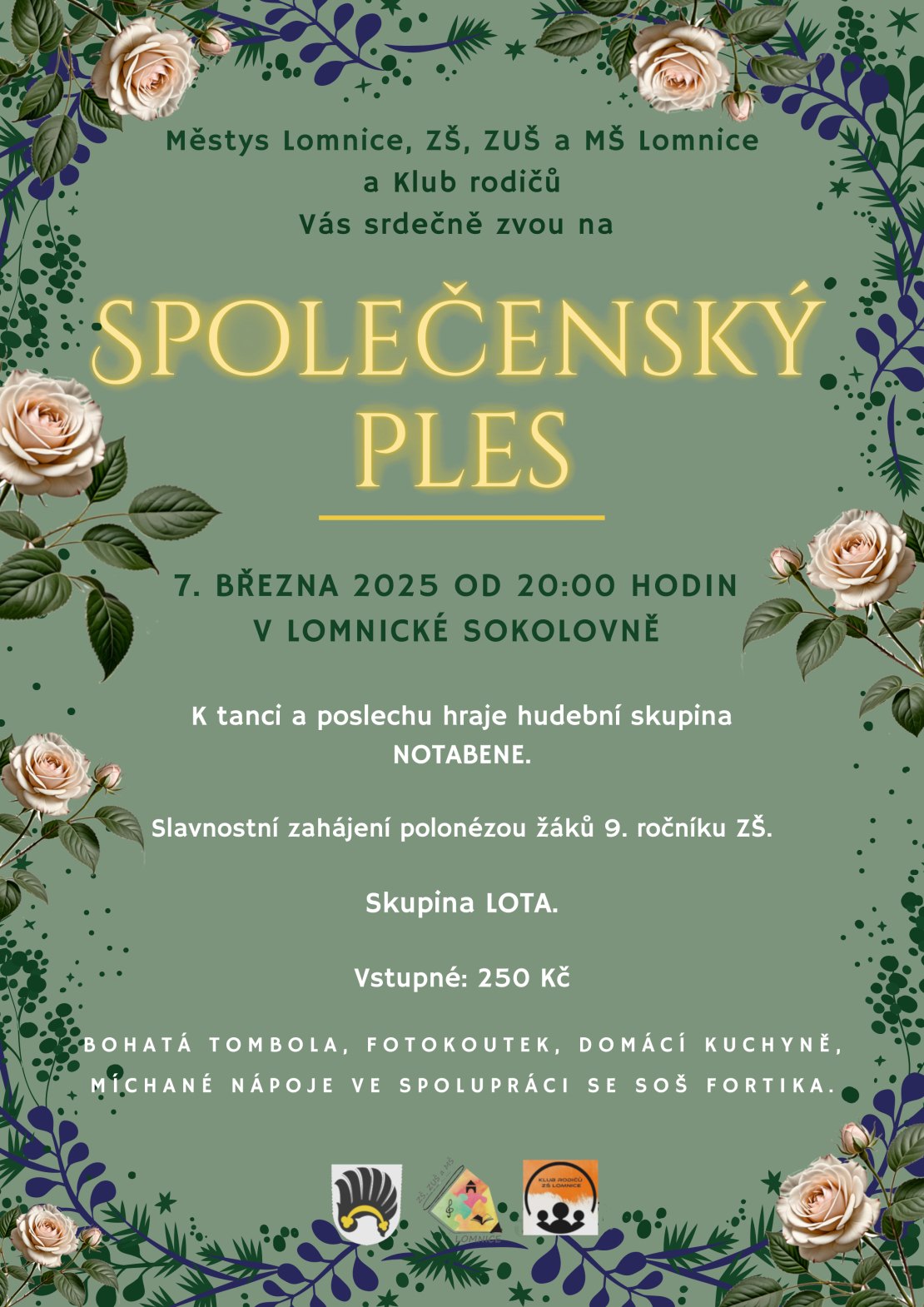 Pozvánka na společesnký ples