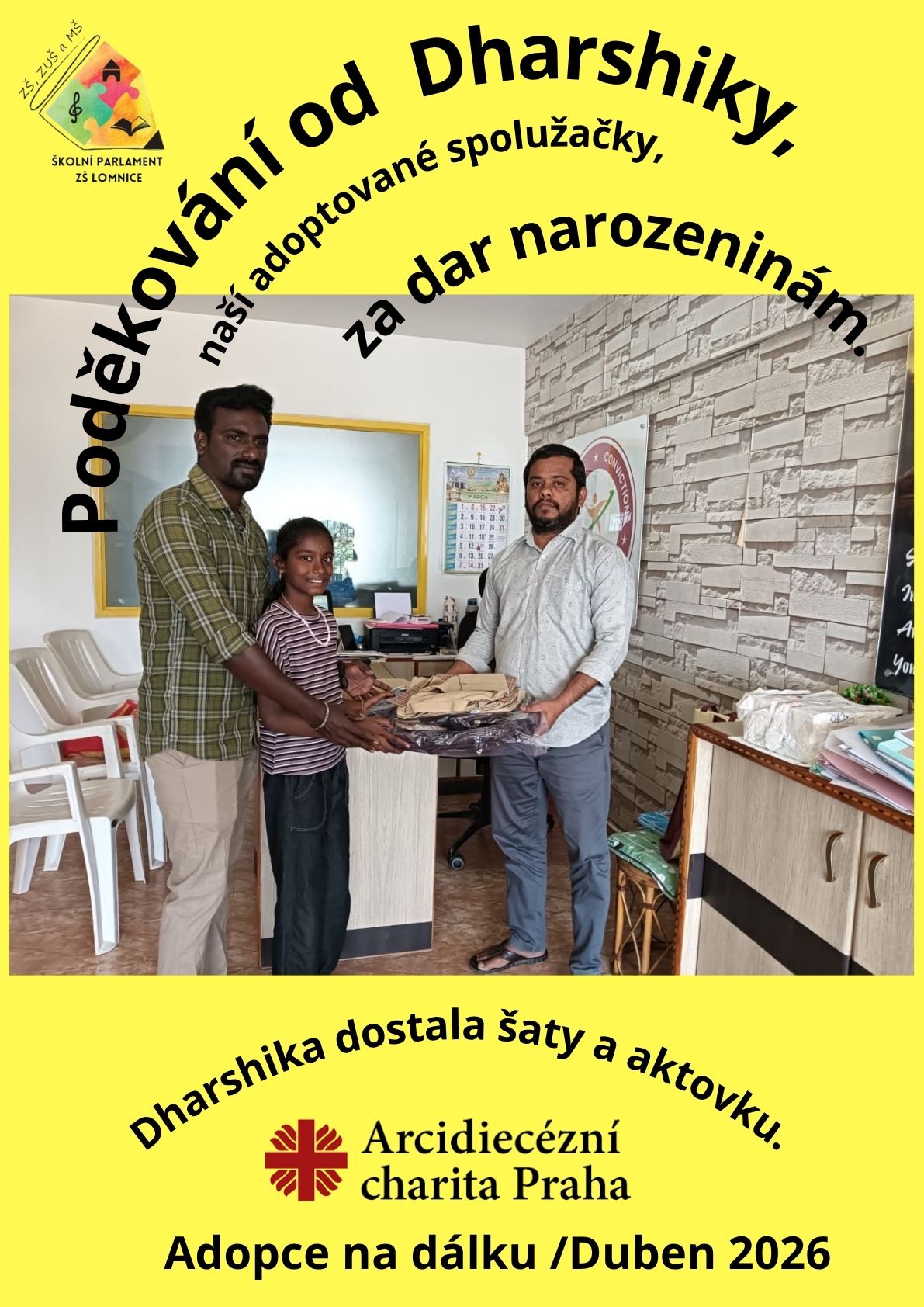 Poděkování od Dharshiky