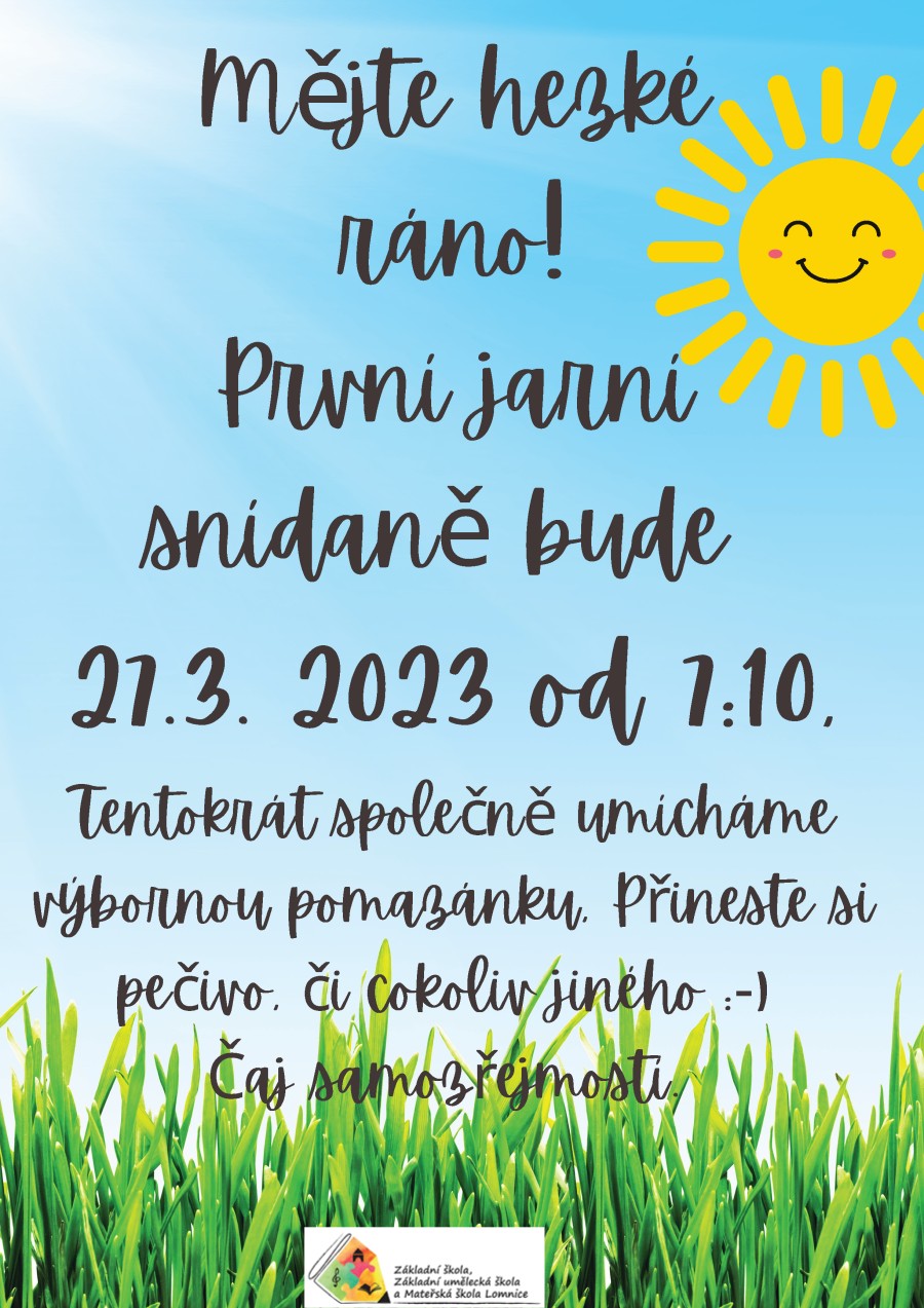 První jarní snídaně